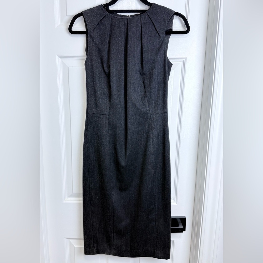 [Zara] Sleeveless Sheath Dress - Grey - S